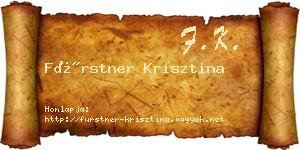 Fürstner Krisztina névjegykártya